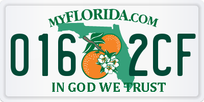 FL license plate 0162CF
