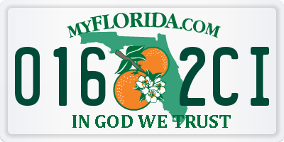FL license plate 0162CI