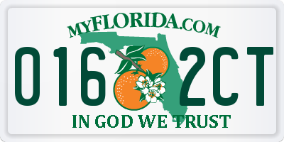 FL license plate 0162CT