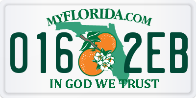 FL license plate 0162EB