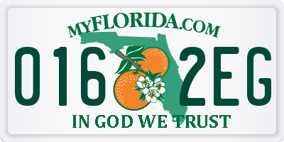 FL license plate 0162EG