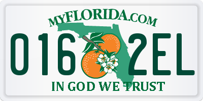 FL license plate 0162EL