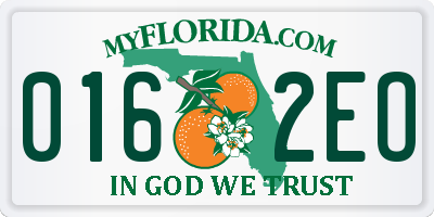 FL license plate 0162EO