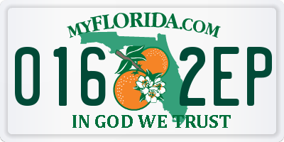 FL license plate 0162EP