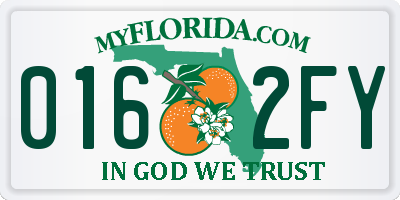 FL license plate 0162FY