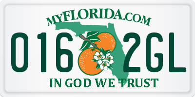FL license plate 0162GL