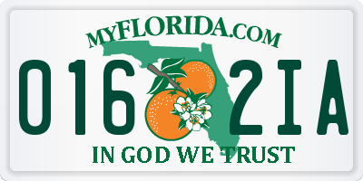 FL license plate 0162IA