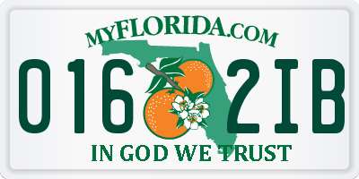 FL license plate 0162IB