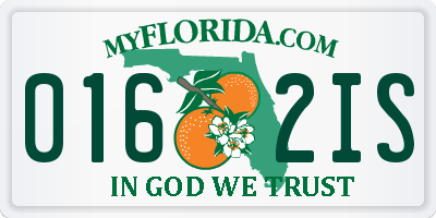 FL license plate 0162IS