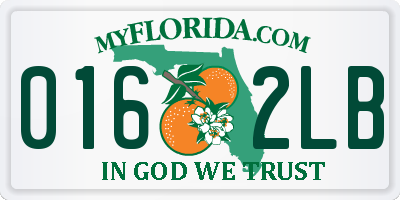 FL license plate 0162LB