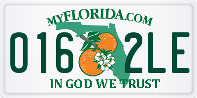 FL license plate 0162LE