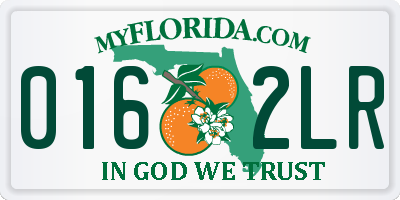 FL license plate 0162LR