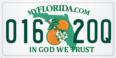 FL license plate 0162OQ