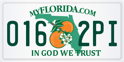 FL license plate 0162PI
