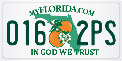 FL license plate 0162PS