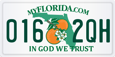 FL license plate 0162QH