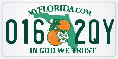 FL license plate 0162QY