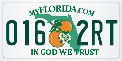 FL license plate 0162RT