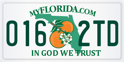 FL license plate 0162TD