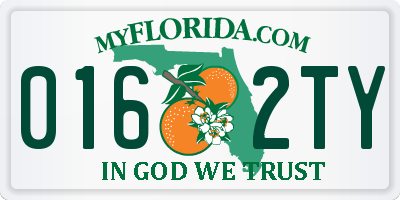 FL license plate 0162TY