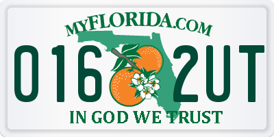 FL license plate 0162UT