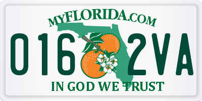 FL license plate 0162VA