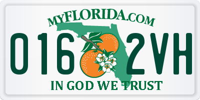 FL license plate 0162VH