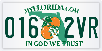 FL license plate 0162VR