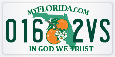 FL license plate 0162VS