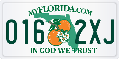 FL license plate 0162XJ