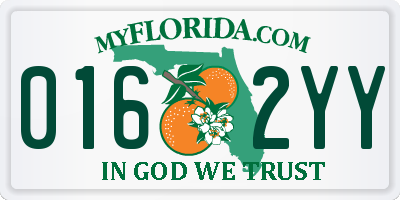 FL license plate 0162YY