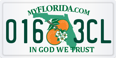FL license plate 0163CL