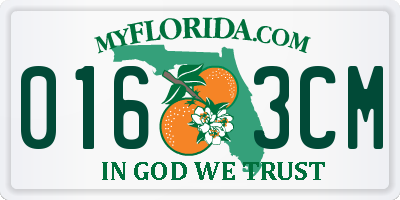 FL license plate 0163CM