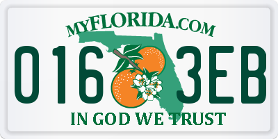 FL license plate 0163EB