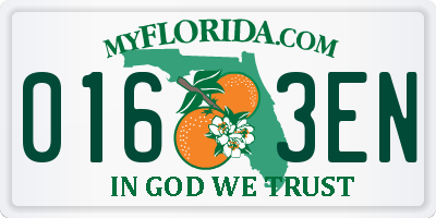 FL license plate 0163EN