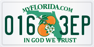 FL license plate 0163EP