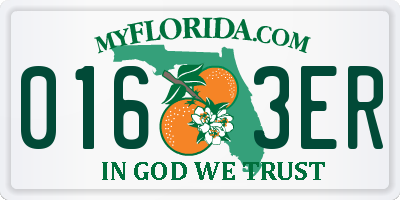 FL license plate 0163ER