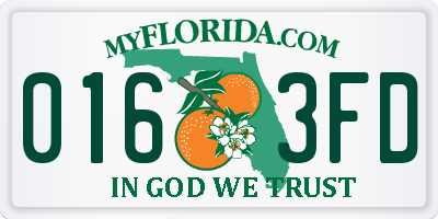 FL license plate 0163FD