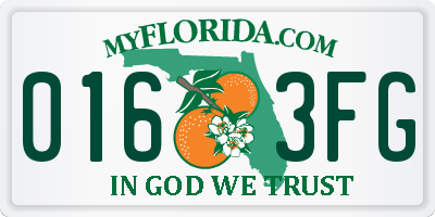 FL license plate 0163FG