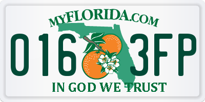 FL license plate 0163FP