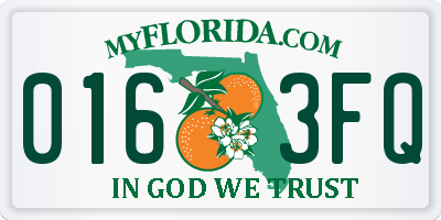 FL license plate 0163FQ
