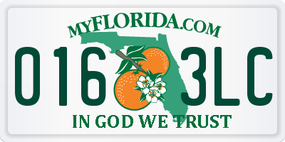FL license plate 0163LC