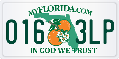 FL license plate 0163LP