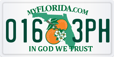 FL license plate 0163PH