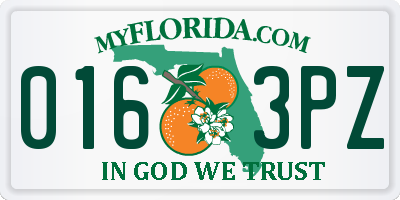 FL license plate 0163PZ