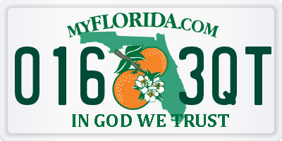 FL license plate 0163QT