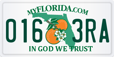 FL license plate 0163RA