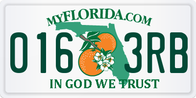 FL license plate 0163RB