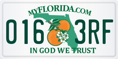 FL license plate 0163RF
