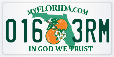 FL license plate 0163RM